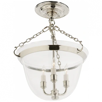 Country Semi-Flush Bell Jar Lantern (279|CHC 2109PN)