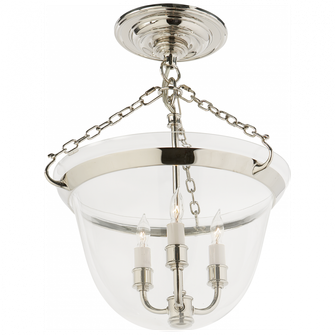 Country Semi-Flush Bell Jar Lantern (279|CHC 2109PN)