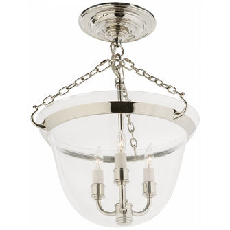 Country Semi-Flush Bell Jar Lantern (279|CHC 2109PN)