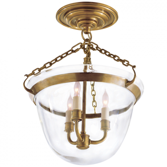 Country Semi-Flush Bell Jar Lantern (279|CHC 2109AB)
