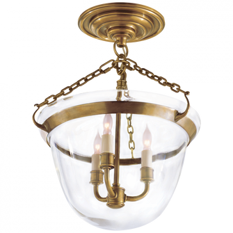 Country Semi-Flush Bell Jar Lantern (279|CHC 2109AB)