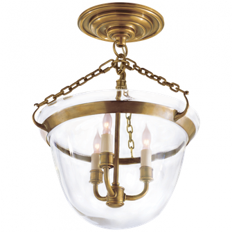 Country Semi-Flush Bell Jar Lantern (279|CHC 2109AB)