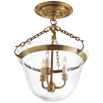 Country Semi-Flush Bell Jar Lantern (279|CHC 2109AB)