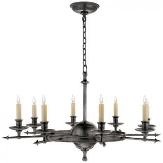 Leaf and Arrow Large Chandelier (279|CHC 1447BZ)