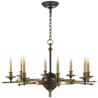 Leaf and Arrow Large Chandelier (279|CHC 1447BZ/AB)