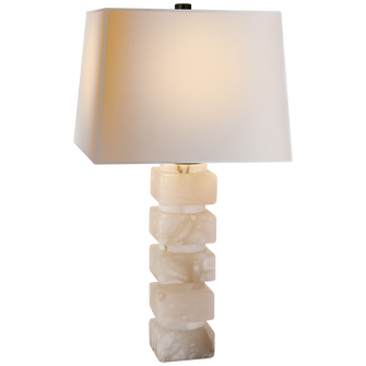 Square Chunky Stacked Table Lamp (279|CHA 8947ALB-NP)