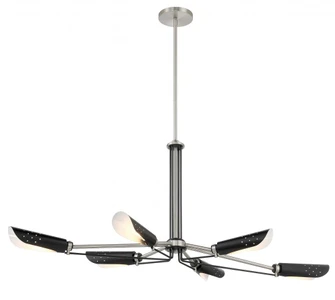 6 Light Island in Brushed Nickel and Coal (77|P1697-691)