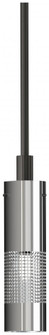 1 Light Mini Pendant with Coal and Brushed Nickel Finish (77|P1591-691)