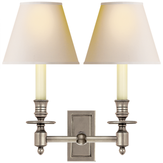 French Double Library Sconce (279|S 2212AN-NP)