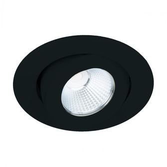 Ocularc 2.0 LED Round Adjustable Trim with Light Engine and New Construction or Remodel Housing (1357|R2BRA-N930-BK)