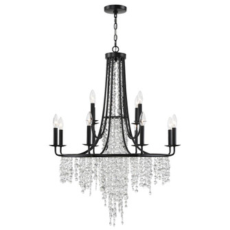 Gabrielle 30'' Matte Black Chandelier (205|GAB-B7312-MK)