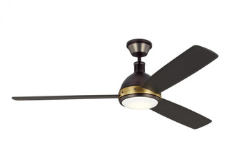 Hicks 60'' LED Ceiling Fan (6|3HCKR60BNZHABD)