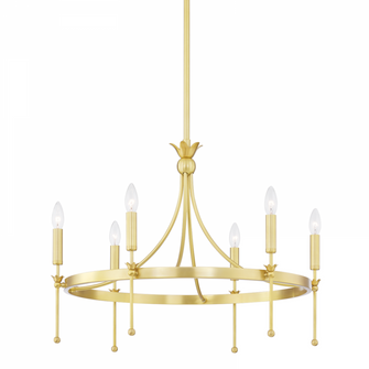 6 LIGHT CHANDELIER (57|4327-AGB)