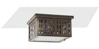 Weave Flush Mount Light (850|4404W-DB-MED2-CSG)