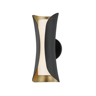 Josie Wall Sconce (6939|H315102-GL/BK)