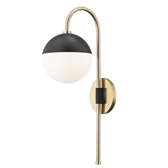 Renee Plug-in Sconce (6939|HL249101-AGB/BK)