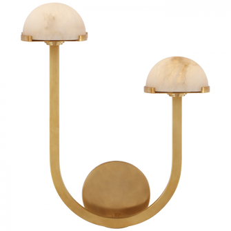 Pedra 15'' Asymmetrical Right Sconce (279|KW 2623AB-ALB)