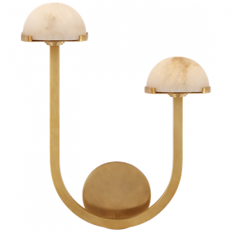 Pedra 15'' Asymmetrical Right Sconce (279|KW 2623AB-ALB)