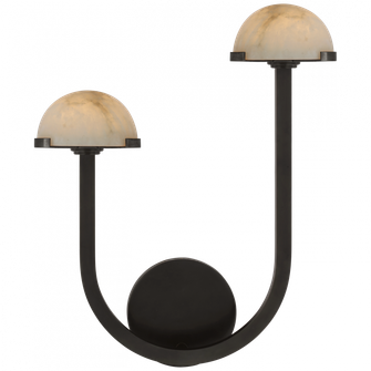 Pedra 15'' Asymmetrical Left Sconce (279|KW 2624BZ-ALB)