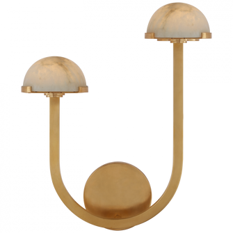 Pedra 15'' Asymmetrical Left Sconce (279|KW 2624AB-ALB)