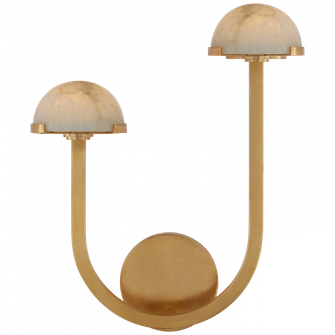 Pedra 15'' Asymmetrical Left Sconce (279|KW 2624AB-ALB)