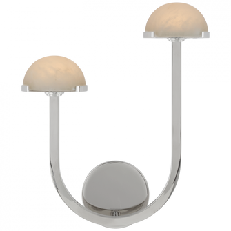 Pedra 15'' Asymmetrical Left Sconce (279|KW 2624PN-ALB)
