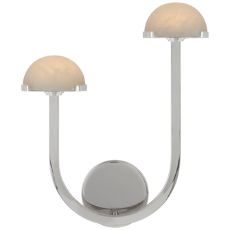 Pedra 15'' Asymmetrical Left Sconce (279|KW 2624PN-ALB)