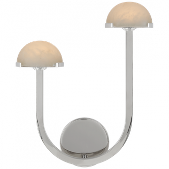 Pedra 15'' Asymmetrical Left Sconce (279|KW 2624PN-ALB)
