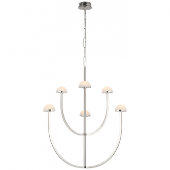 Pedra Large Two-Tier Chandelier (279|KW 5621PN-ALB)