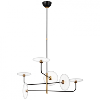 Calvino Large Arched Chandelier (279|S 5692AI/HAB-CG)