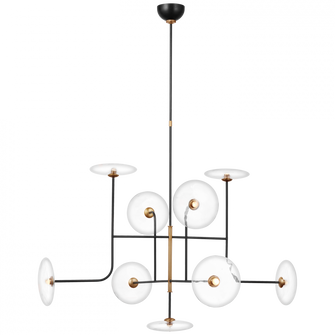 Calvino X-Large Arched Chandelier (279|S 5693AI/HAB-CG)