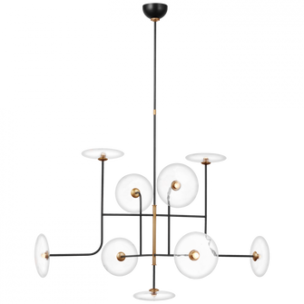Calvino X-Large Arched Chandelier (279|S 5693AI/HAB-CG)