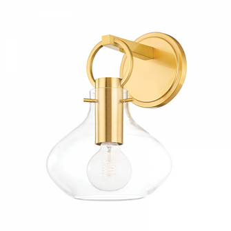 1 LIGHT WALL SCONCE (57|BKO251-AGB)