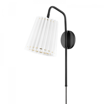 Demi Plug-In Sconce (6939|HL476101-SBK)