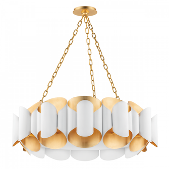 Banks Chandelier (57|8534-GL/WH)
