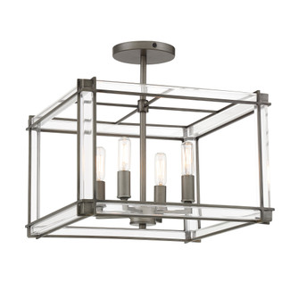 Langen Square - 4 Light Semi Flush (10|3859-756)