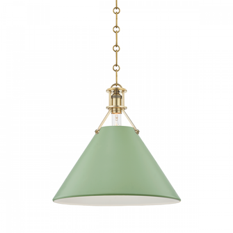 Painted No.2 Pendant (57|MDS352-AGB/LFG)