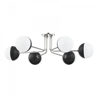 Renee Semi Flush (6939|H344606-PN/BK)