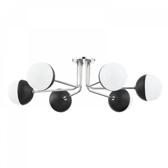 Renee Semi Flush (6939|H344606-PN/BK)