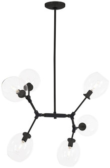 6 Light Chandelier in Coal Finish with Clear Glass (77|P1366-66A)