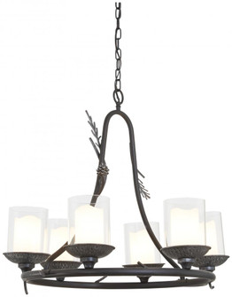 Ponderosa Ridge - 6 Light Outdoor Chandelier (10|2756-694)