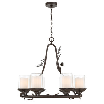 Ponderosa Ridge - 6 Light Outdoor Chandelier (10|2756-694)