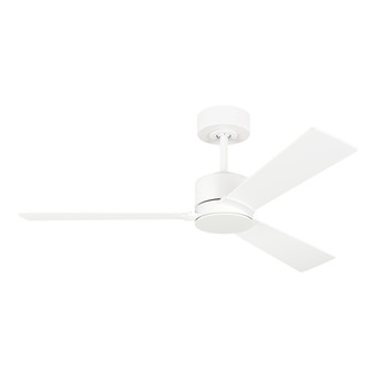 Rozzen 44'' Indoor/Outdoor Matte White Ceiling Fan with Handheld Remote Control and Reversible Mo (6|3RZR44RZW)