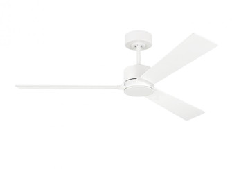 Rozzen 52'' Indoor/Outdoor Matte White Ceiling Fan with Handheld Remote Control and Reversible Mo (6|3RZR52RZW)