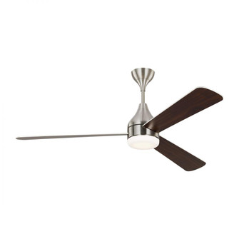 Streaming Smart 60'' Dimmable Indoor/Outdoor Integrated LED Brushed Steel Ceiling Fan (6|3STMSM60BSD)