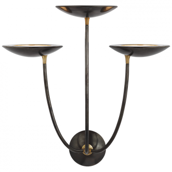 Keira Large Triple Sconce (279|TOB 2785BZ/HAB)