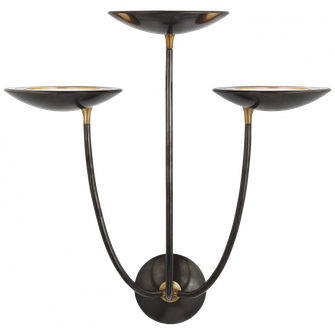 Keira Large Triple Sconce (279|TOB 2785BZ/HAB)