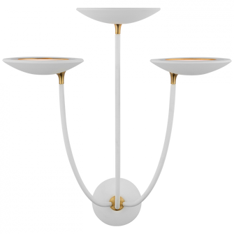 Keira Large Triple Sconce (279|TOB 2785WHT/HAB)