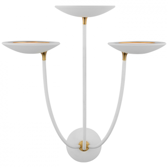Keira Large Triple Sconce (279|TOB 2785WHT/HAB)