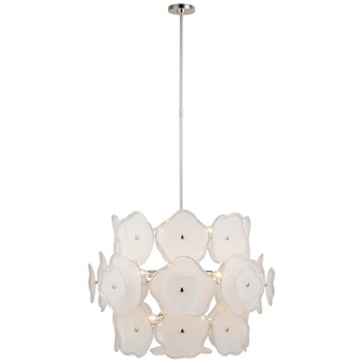 Leighton Large Barrel Chandelier (279|KS 5067PN-CRE)